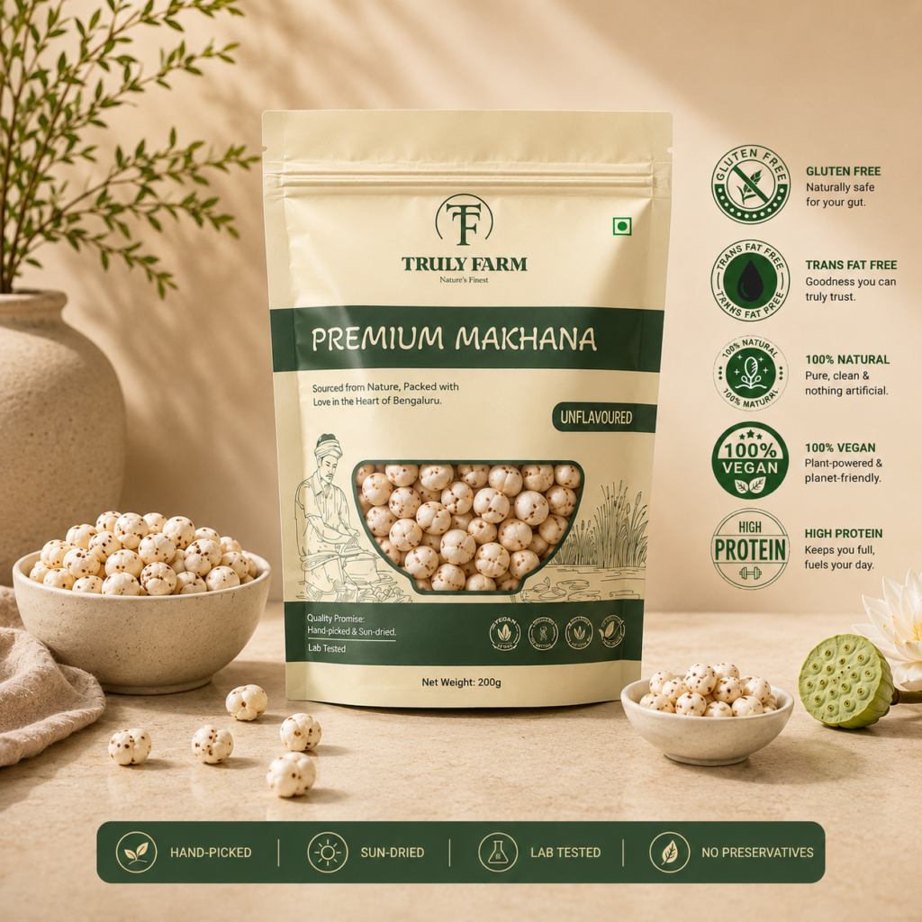 truly farm premium raw makhana